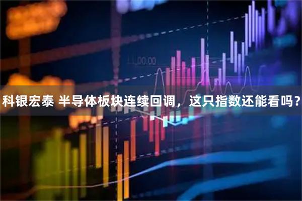 科银宏泰 半导体板块连续回调，这只指数还能看吗？